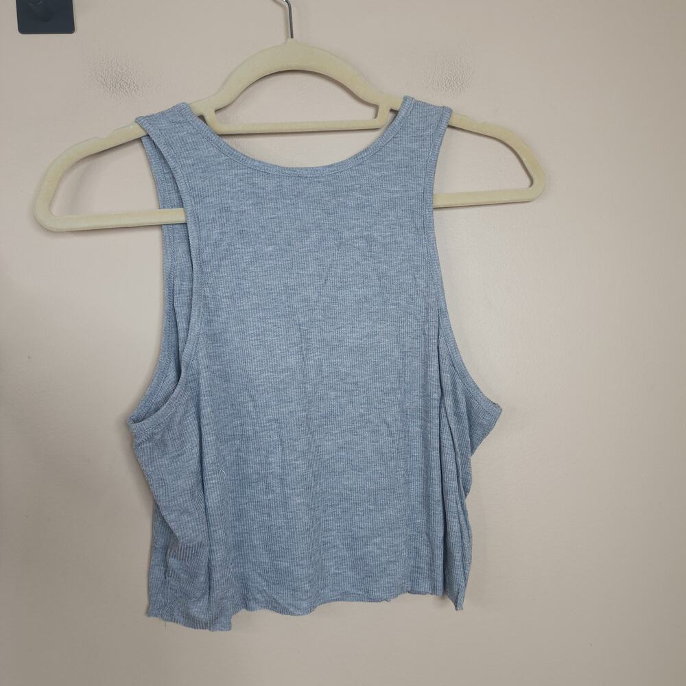 Free People Bundle of Three High Neck Ribbed Crop Top in Heather Grey Size XL - Picture 4 of 7